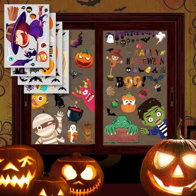 Nalepke za na okno za noč čarovnic (10 nalepk) | SPOOKCLINGS