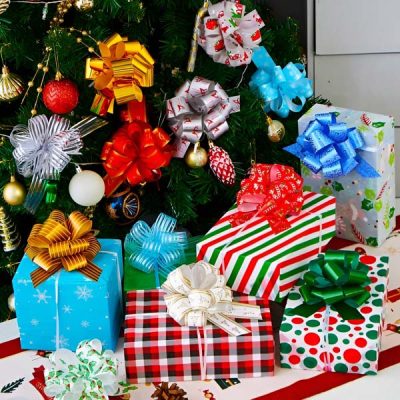 Okrasne pentlje za božična darila (9 kosov) | GIFTBOW