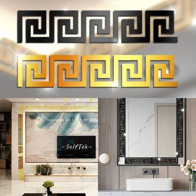 Elegantne 3D zrcalne stenske nalepke (10 kosov) | GLORUB