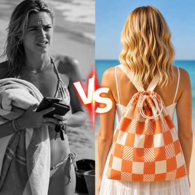 Pretvorljiva plažna brisača z nahrbtnikom | BAGTOW